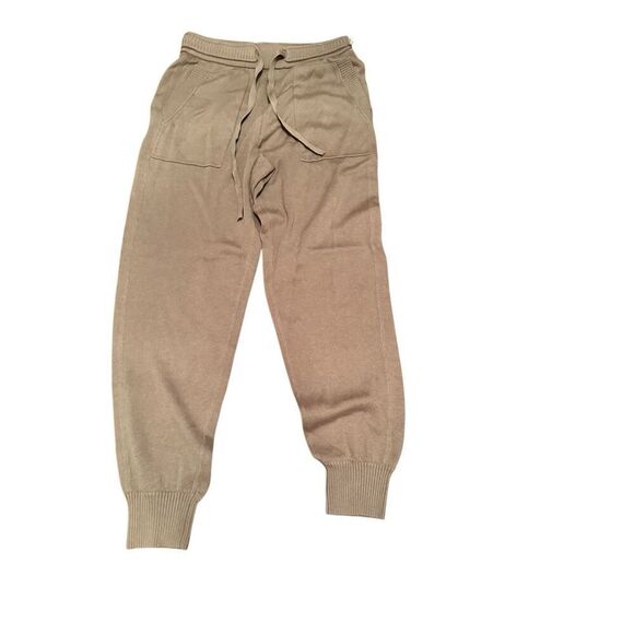 Splendid Women's sweater jogger pants  Size Small NEW NWT tan brown - Picture 1 of 10